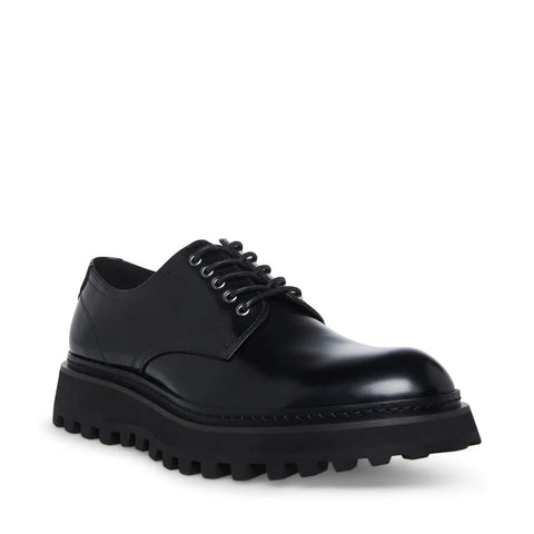 Steve Madden Men's Black Leather TORRIN Lace-Up Casual Shoe |Steve Madden In Lebanon