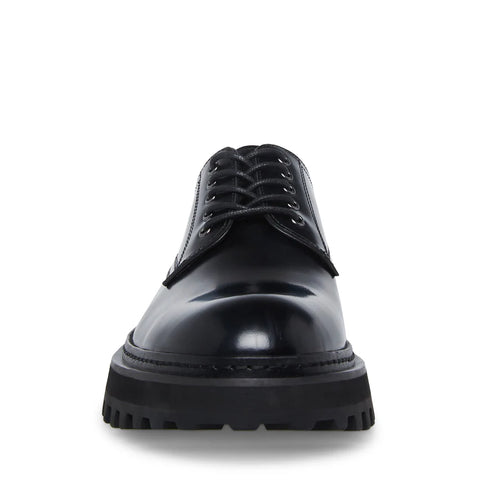 Steve Madden Men's Black Leather TORRIN Lace-Up Casual Shoe |Steve Madden In Lebanon