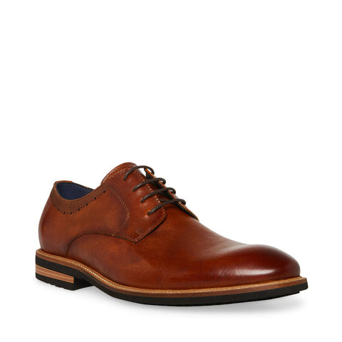Steve Madden Arthur Lace-up Tan Leather Dress shoe | Steve Madden In Lebanon