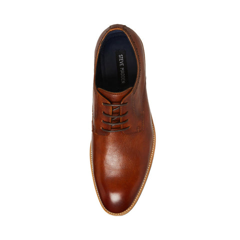 Steve Madden Arthur Lace-up Tan Leather Dress shoe | Steve Madden In Lebanon
