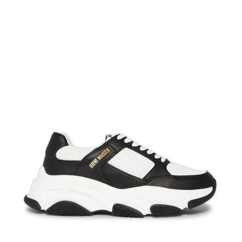Steve Madden Men's White & Black Park Sneaker | Steve Madden In Lebanon