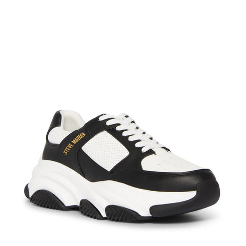 Steve Madden Men's White & Black Park Sneaker | Steve Madden In Lebanon