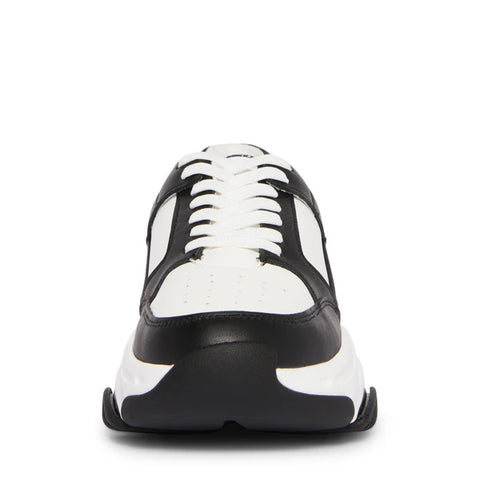 Steve Madden Men's White & Black Park Sneaker | Steve Madden In Lebanon
