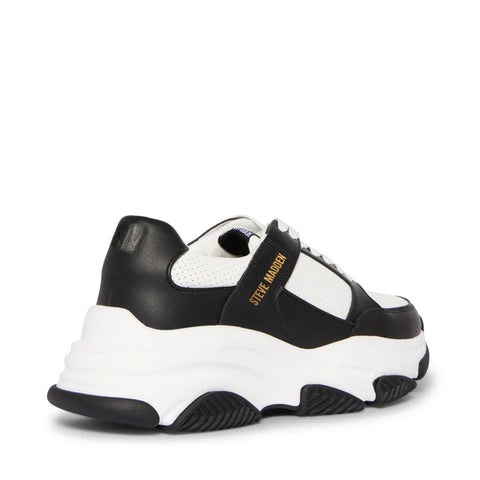 Steve Madden Men's White & Black Park Sneaker | Steve Madden In Lebanon