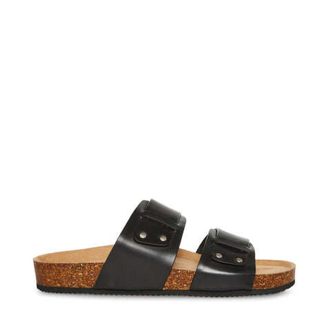 Steve Madden Men's Black Leather Oliver Slipper | Steve Madden In Lebanon