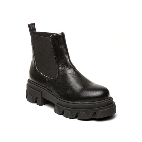 Steve Madden Girl's Black Leather Jmixture Boots |Steve Madden In Lebanon