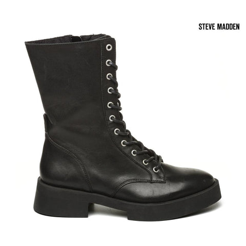 Steve Madden Women's Black Manou Leather Boots |Steve Madden in Lebanon