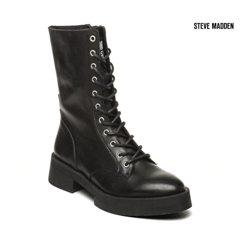 Steve Madden Women's Black Manou Leather Boots |Steve Madden in Lebanon