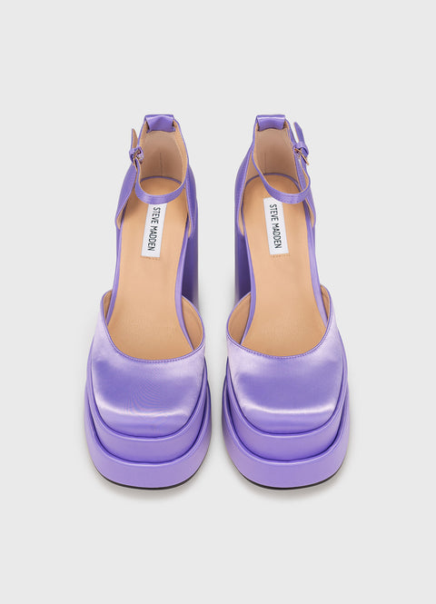 Steve Madden Women's Purple Satin Charlize Heels | Steve Madden In Lebanon