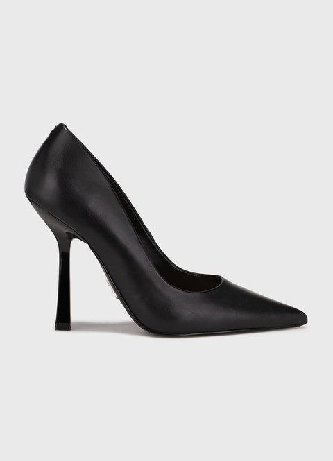 Steve Madden Women's Black High-Heeled Lacquer Effect Heels | Steve Madden In Lebanon