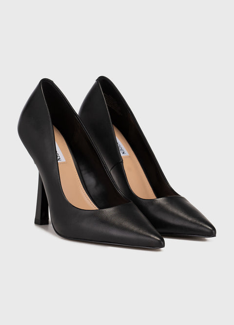 Steve Madden Women's Black High-Heeled Lacquer Effect Heels | Steve Madden In Lebanon