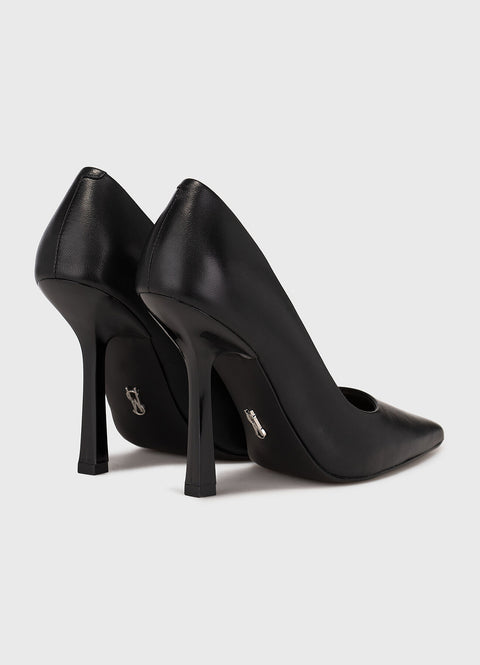 Steve Madden Women's Black High-Heeled Lacquer Effect Heels | Steve Madden In Lebanon
