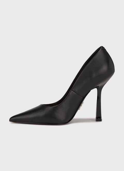 Steve Madden Women's Black High-Heeled Lacquer Effect Heels | Steve Madden In Lebanon