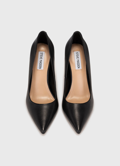 Steve Madden Women's Black High-Heeled Lacquer Effect Heels | Steve Madden In Lebanon