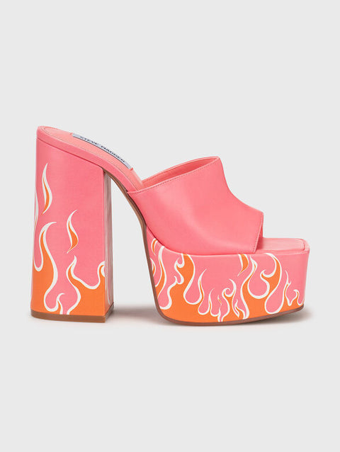 Steve Madden Women's Pink & Orange Trixie-F Heeled Sandal |Steve Madden In Lebanon
