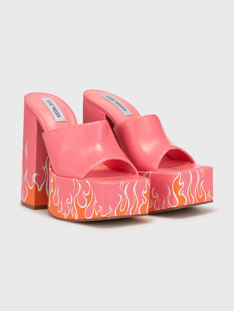 Steve Madden Women's Pink & Orange Trixie-F Heeled Sandal |Steve Madden In Lebanon