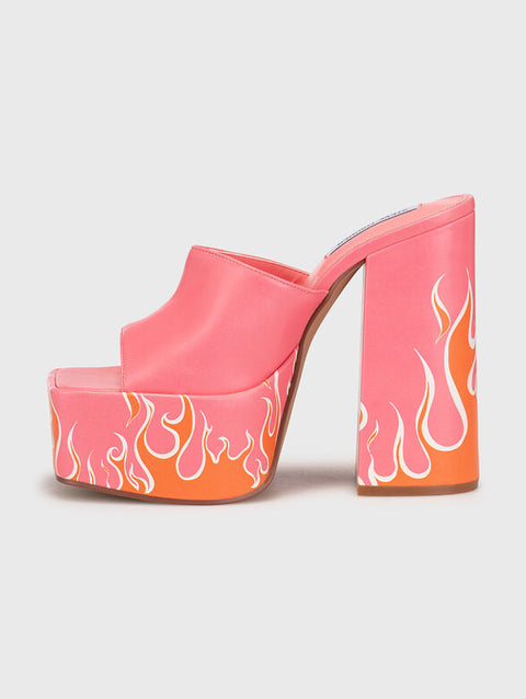 Steve Madden Women's Pink & Orange Trixie-F Heeled Sandal |Steve Madden In Lebanon
