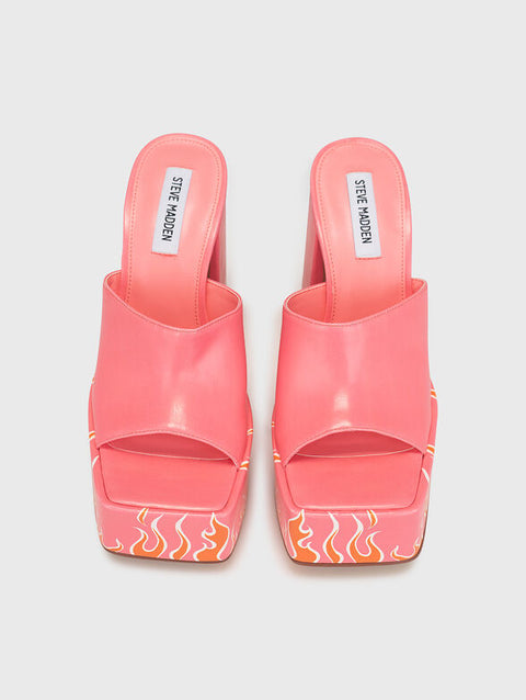 Steve Madden Women's Pink & Orange Trixie-F Heeled Sandal |Steve Madden In Lebanon