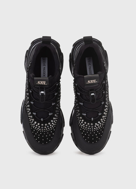 Steve Madden Women's Black Motif-R Sneakers | Steve Madden In Lebanon