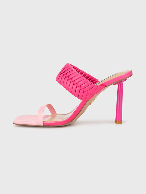 Steve Madden Women's Pink Synthetic Enamor Leather Heeled Sandal |Steve Madden In Lebanon