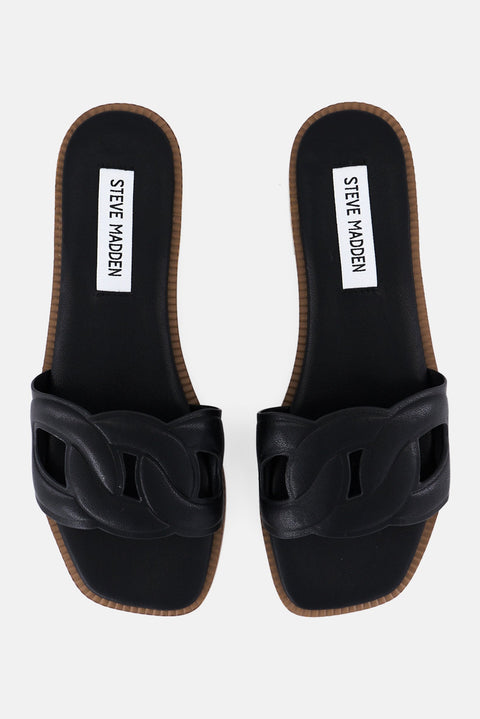 Steve Madden Women's Black Synthetic Stash Slipper |Steve Madden In Lebanon