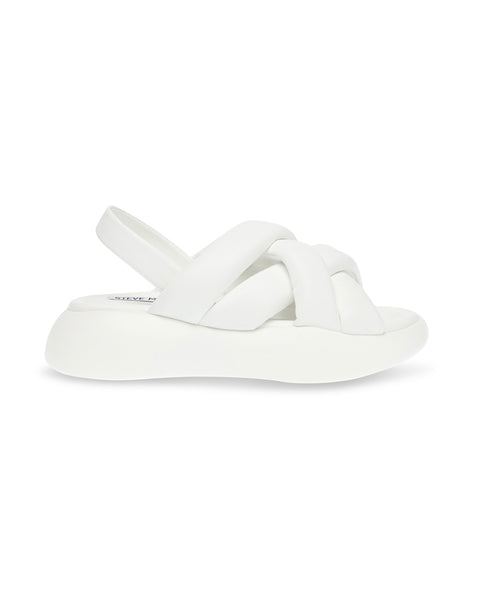 Steve Madden Women's White Synthetic Hazzie Sandal |Steve Madden In Lebanon