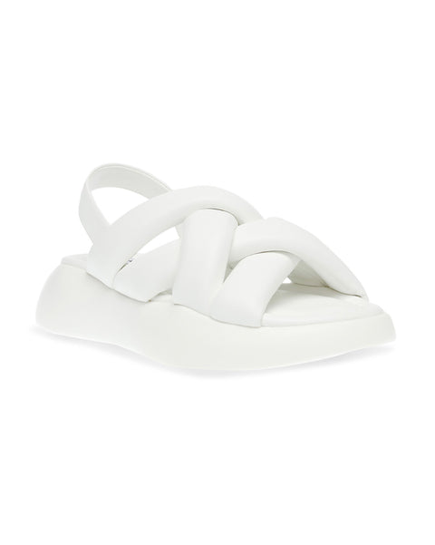 Steve Madden Women's White Synthetic Hazzie Sandal |Steve Madden In Lebanon