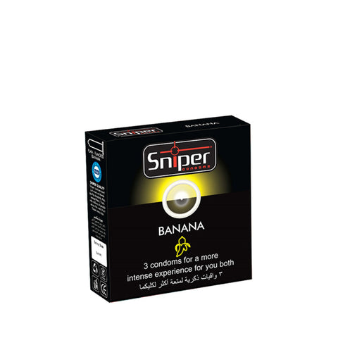 Sniper Condoms Banana 3PCS