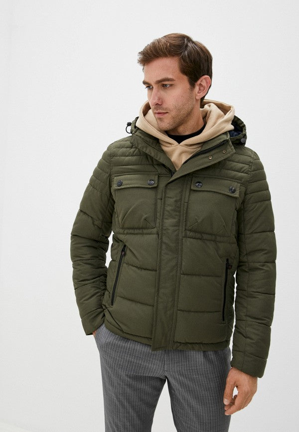 S.Oliver Men's Olive Green Puffer Jacket | S.Oliver In Lebanon