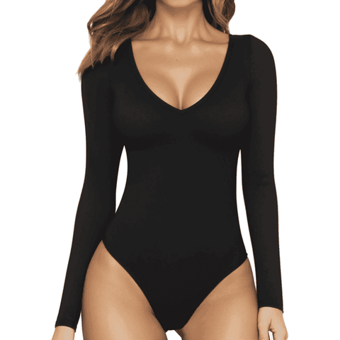 Derek Heart Women's Black Long-Sleeve Bodysuit | Derek Heart In Lebanon