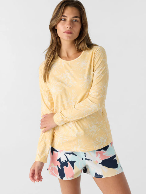 Hango Ten Women's Yellow Sweatshirt ABF5054