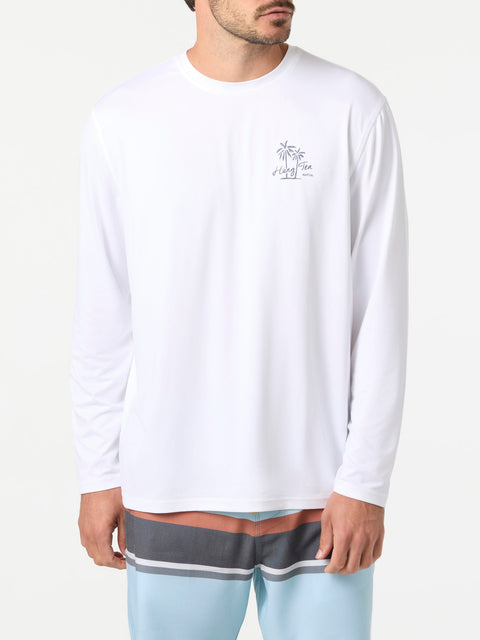 Hang Ten Men's White Coastline Long Sleeve Sun Blouse |Hang Ten In Lebanon