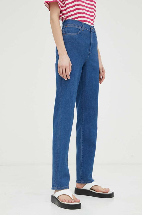 Wrangler Women's Blue Straight Eye Love You Jeans | Wrangler In Lebanon
