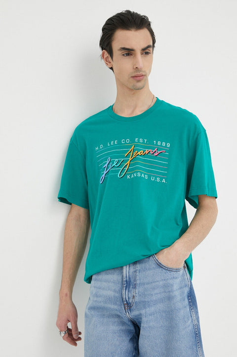 Lee Men's Green Cotton Short Sleeveless T-Shirt | Lee In Lebanon