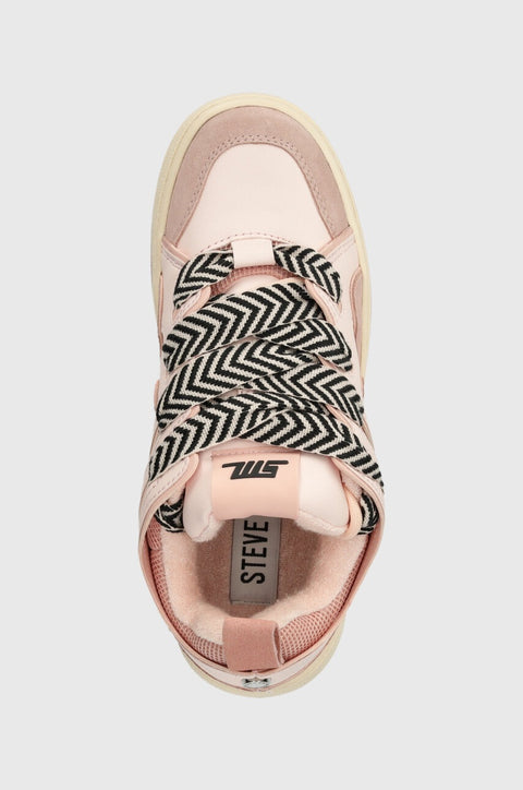 Steve Madden Women's Baby Pink Roaring Sneakers | Steve Madden In Lebanon