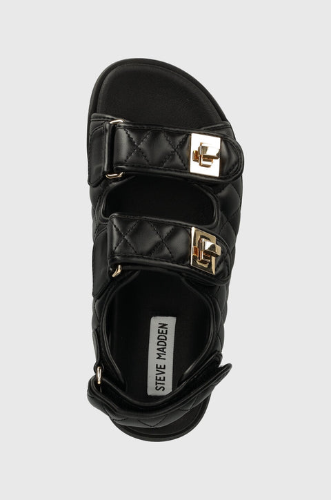 Steve Madden Women's Black Synthetic Margie Sandal |Steve Madden In Lebanon