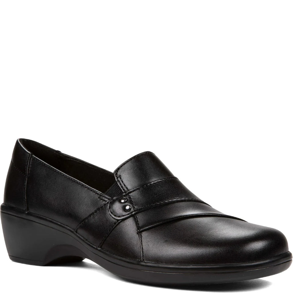 Clarks Women's Black May Marigold Slip-on Flats