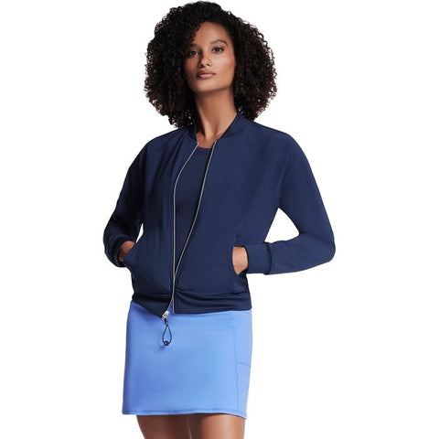 Skechers Women's Navy Gowalk Seascape Floral Reversible Jacket | Skechers In Lebanon