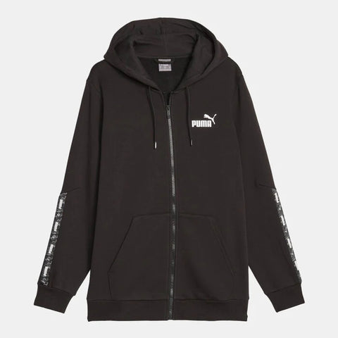 Puma Men's Black Camouflage Taped Log Puma Jacket | Puma In Lebanon