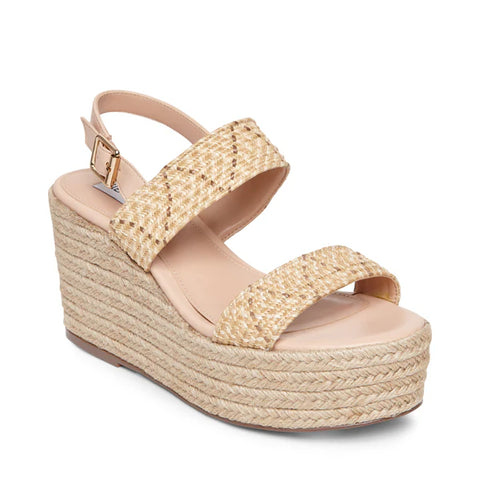 Steve Madden Women's Beige Focused Wedge Espadrilles |Steve Madden In Lebanon