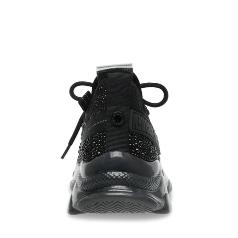 Steve Madden Women's Jet Black Maxilla-R Sneakers |Steve Madden In Lebanon