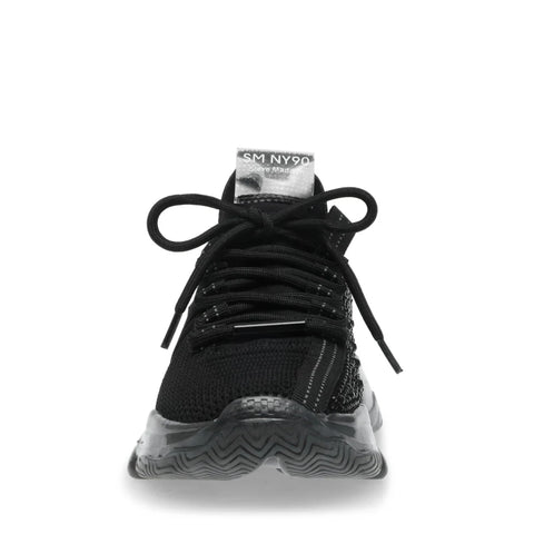 Steve Madden Women's Jet Black Maxilla-R Sneakers |Steve Madden In Lebanon