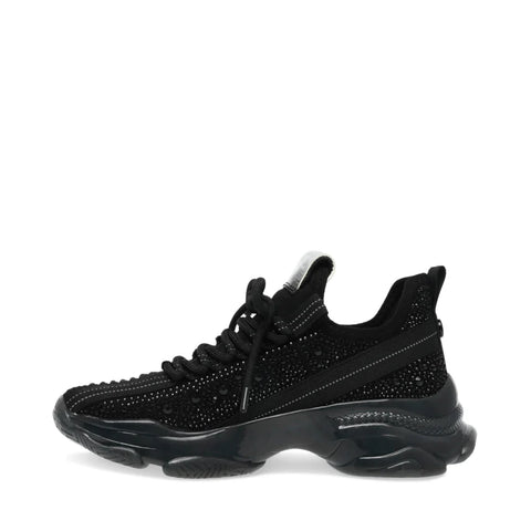 Steve Madden Women's Jet Black Maxilla-R Sneakers |Steve Madden In Lebanon
