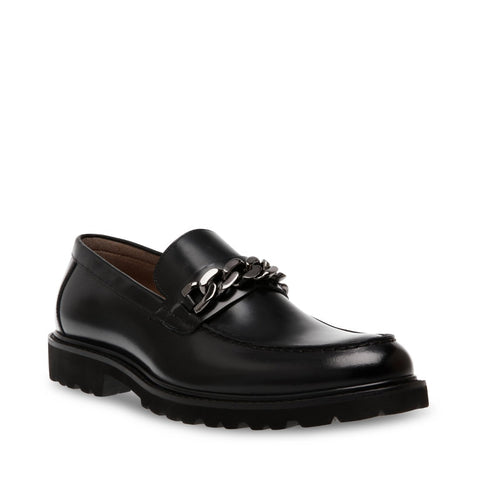 Steve Madden Men's Black Leather Kallix Slip On Casual Shoes | Steve Madden In Lebanon