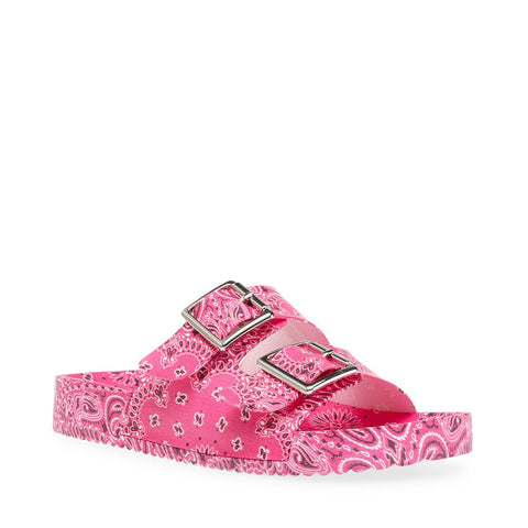 Steve Madden Women's Fuchsia Printed Evanne Slipper|Steve Madden In Lebanon