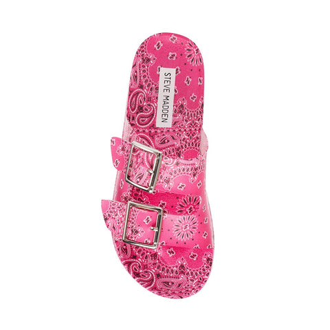 Steve Madden Women's Fuchsia Printed Evanne Slipper|Steve Madden In Lebanon