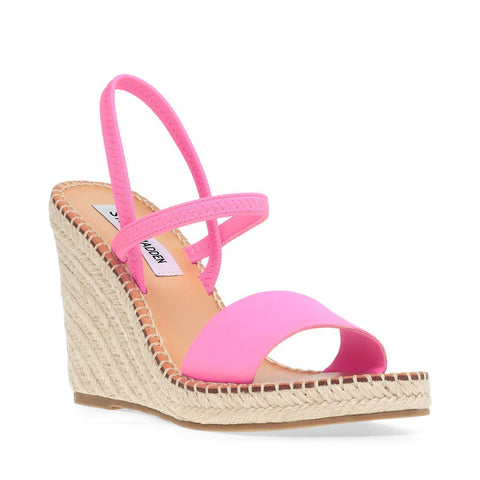 Steve Madden Women's Pink Mckenzie Espadrille Wedges Sandal |Steve Madden In Lebanon