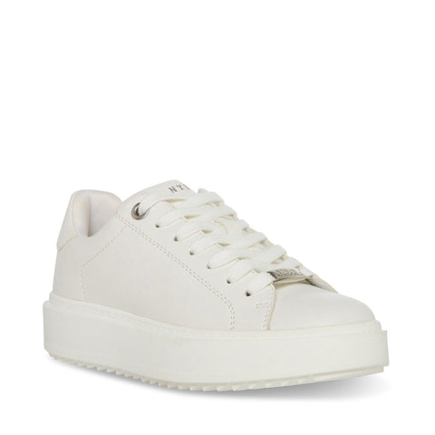 Steve Madden Women's White Synthetic Catcher Sneakers |Steve Madden In Lebanon
