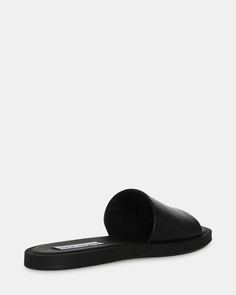 Steve Madden Women's Black Leather Kaya Slipper | Steve Madden In Lebanon
