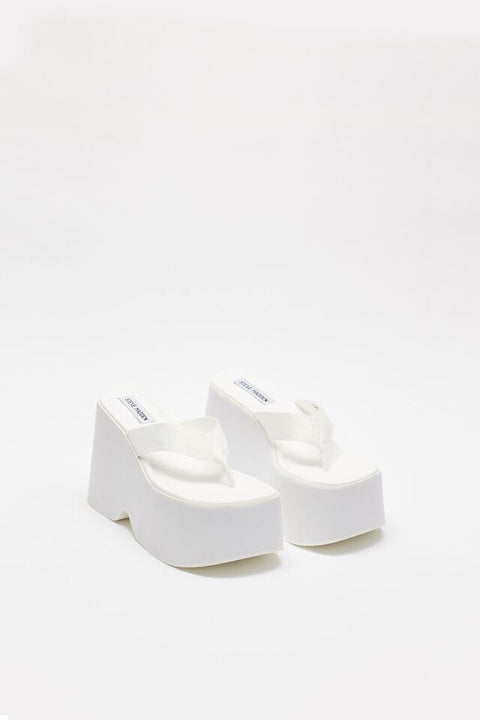 Steve Madden Women's White Platform Sandal | Steve Madden In Lebanon